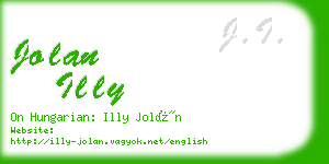 jolan illy business card